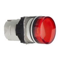 ZB6AV4 - capac de lampa pilot - diam. 16 - rotund - lentila simpla rosie, Schneider Electric