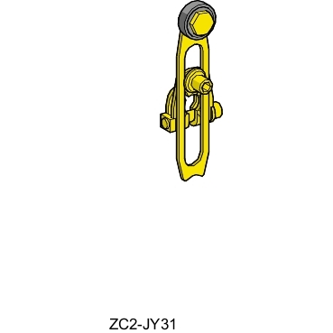 ZC2JY31 - maneta limitator ZC2JY - man rot. din termoplastic, lung. variab. - (-40 gradeC), Schneider Electric