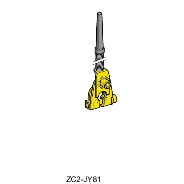 ZC2JY81 - maneta limitator ZC2JY - maneta cu arc si capat din termoplastic - (-40...70 gradeC), Schneider Electric