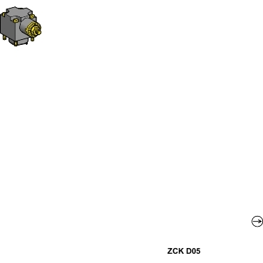 ZCKD05 - cap limitator ZCKD - fara maneta - act. din stanga si/sau dreapta, rev. cu arc, Schneider Electric