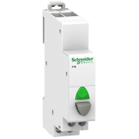 A9E18036 - Acti9 Ipb Buton Gri 1Nd, Indicator Luminos Verde 110-230Vca, Schneider Electric