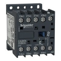 CA3KN22FD3 - Contactor auxiliar TeSys K - 2 ND + 2 NI - <= 690 V - bobină standard 110 Vcc, Schneider Electric