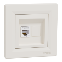 EPH4300123 - Asfora, Priza de date RJ45 cat.5e UTP crem, Schneider Electric