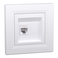 EPH4700121 - Asfora, Priza de date RJ45 cat.6 UTP alb, Schneider Electric