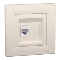 EPH4700123 - Asfora, Priza de date RJ45 cat.6 UTP crem, Schneider Electric