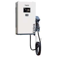 EVD1S24T0B - Fast charging station, EVlink, DC fast charger, 24 kW, SAE CCS connector, wall mount, Schneider Electric
