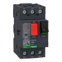 GV2ME056 - Motor circuit breaker,TeSys Deca frame 2,3P,0.63-1A,thermal magnetic,push button,lugs terminals, Schneider Electric