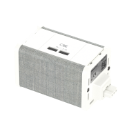 INS44202 - Unica system+, Unitate modulara 2xpriza USB A, alb/gri, Schneider Electric