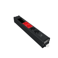 INS44269 - Unica system+, 2xpriza 2P+E+2xpriza R+USB A/C+VDI, antracit, Schneider Electric
