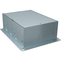 INS52002 - Unica system+, Doza de protectie metalica pentru doze pardoseala L 12/16 module, Schneider Electric