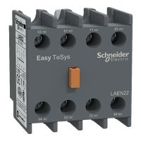 LAEN22 - Auxiliary contact block,Easy TeSys Control,2NO+2NC,for LC1E/CAE, Schneider Electric