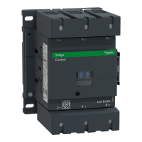LC1D150F7 - Contactor, TeSys Deca, 3P(3NO), AC-3/AC-3e, <=440V, 150A, 110V AC 50/60Hz coil, screw clamp terminals, Schneider Electric