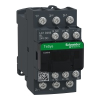LC1D256BL - Contactor, TeSys Deca, 3P(3NO), AC-3/AC-3e, <=440V, 25A, 24V DC low consumption coil, lugs-ring terminals, Schneider Electric