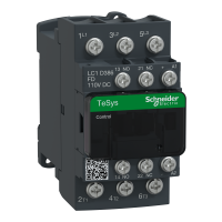 LC1D386FD - Contactor, TeSys Deca, 3P(3 NO), AC-3/AC-3e, 0 to 440V, 38A, 110VDC standard coil, Lugs-ring terminals, Schneider Electric