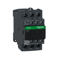 LC1D38EL - Contactor, TeSys Deca, 3P(3 NO), AC-3/AC-3e, 0 to 440V, 38A, 48VDC low cons coil, Schneider Electric