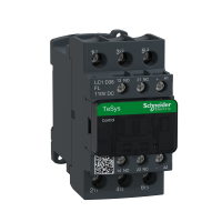 LC1D38FL - Contactor, TeSys Deca, 3P(3 NO), AC-3/AC-3e, 0 to 440V, 38A, 110VDC low cons coil, Schneider Electric