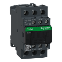 LC1D38MD - Contactor, TeSys Deca, 3P(3NO), AC-3/AC-3e, <=440V, 38A, 220V DC coil, screw clamp terminals, Schneider Electric