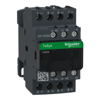 LC1DT20FE7 - Contactor, TeSys Deca, 4P(4 NO), AC-1, 0 to 440V, 20A, 115VAC 50/60Hz coil, Schneider Electric
