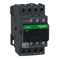 LC1DT20M7 - Contactor, TeSys Deca, 4P(4 NO), AC-1, 0 to 440V, 20A, 220VAC 50/60Hz coil, Schneider Electric