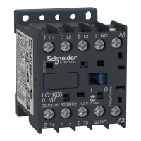 LC1K0601Q7 - Contactor Tesys Lc1-K - 3 Poli - Ac-3 440 V 6 A - Bobina 380 - 400 V C.A., Schneider Electric