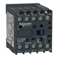 LC1K06105B7 - Contactor Tesys Lc1-K - 3 Poli - Ac-3 440 V 6 A - Bobina 24 V C.A., Schneider Electric