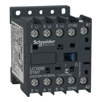 LC1K0901D7 - Contactor Tesys Lc1-K - 3 Poli - Ac-3 440 V 9 A - Bobina 42 V C.A., Schneider Electric