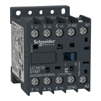 LC1K1201D7 - Contactor Tesys Lc1-K - 3 Poli - Ac-3 440 V 12 A - Bobina 42 V C.A., Schneider Electric