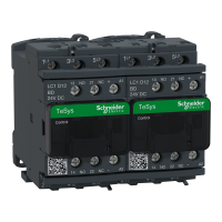 LC2D12BDV - Reversing contactor, TeSys Deca, 3P(3 NO), AC-3, 0 to 440V, 12A, 24VDC coil, with mechanical and electrical interlocking, Schneider Electric