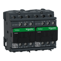 LC2D12D7 - Reversing contactor, TeSys Deca, 3P(3 NO), AC-3, 0 to 440V, 12A, 42VAC coil, Schneider Electric