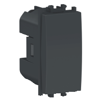 LMR0100003 - Easy Styl, Intrerupator simplu, 1M, negru, Schneider Electric