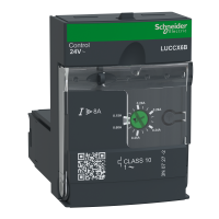 LUCCX6B - unitate de comandă av. LUCC - clasă 10 - 0,15...0,6 A - 24 V c.a., Schneider Electric