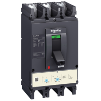 LV540510 - circuit breaker EasyPact CVS400N, 50 kA at 415 VAC, 400 A rating ETS 2.3 electronic trip unit, 3P 3d, Schneider Electric