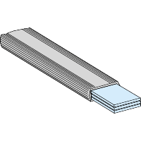 LVS04742 - Bara flexibila izolata, 200 A, dimensiune 20 x 2 mm, lungime 1800 mm, Schneider Electric