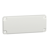 LVS08881 - Placa de plastic cu guler simplu Prisma G, Schneider Electric