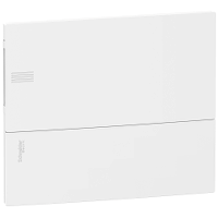 MIP30112 - Front face, Resi9 MP, 1 row of 12 modules, plain, Schneider Electric