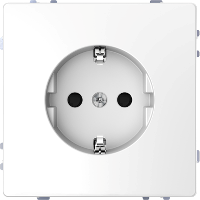 MTN2300-6035 - SCHUKO socket-outlet, shutter, screwless terminals, lotus white, System Design, Schneider Electric