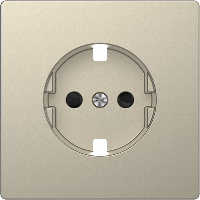 MTN2330-6033 - Central plate for SCHUKO socket-outlet insert, shutter, sahara, System Design, Schneider Electric