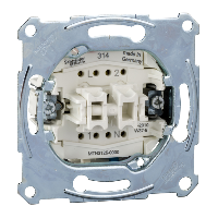 MTN3125-0000 - Insertie Comutator cu Doua Circuite1P cu Terminal Neutru,Incastrat,10 Ax,250V Ac, Schneider Electric