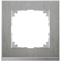 MTN4010-3646 - M-Pure Decor frame, 1-gang, stainless steel, Schneider Electric