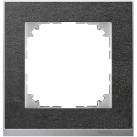 MTN4010-3669 - M-Pure Decor frame, 1-gang, slate, Schneider Electric