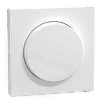 MTN5250-6035 - Cover plate, Merten System M, with rotary knob, lotus white, Schneider Electric