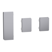 MTN6193-6036 - Set de 3 clapete - 1x1/2+2x1/4 pentru Push buton KNX Dynamic Labelling System Design, otel inoxidabil, Schneider Electric