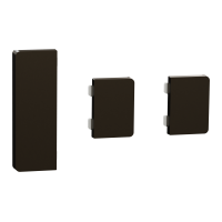 MTN6193-6052 - Set de 3 clapete - 1x1/2+2x1/4 pentru Push buton KNX Dynamic Labelling System Design, moca metalic, Schneider Electric