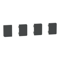 MTN6194-6034 - Set de 4 clapete 1/4 pentru Push buton KNX Dynamic Labelling System Design, antracit, Schneider Electric
