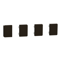 MTN6194-6052 - Set de 4 clapete 1/4 pentru Push buton KNX Dynamic Labelling System Design, moca metalic, Schneider Electric