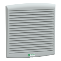 NSYCVF165M230PF - Vent. Fortata Climasys Ip54, 165M3/Ora, 230V, Cu Grilaj De Evacuare Si Filtru G2, Schneider Electric