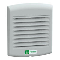 NSYCVF38M230PF - Vent. Fortata Climasys Ip54, 38M3/Ora, 230V, Cu Grilaj De Evacuare Si Filtru G2, Schneider Electric
