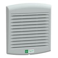 NSYCVF85M230PF - Vent. Fortata Climasys Ip54, 85M3/Ora, 230V, Cu Grilaj De Evacuare Si Filtru G2, Schneider Electric