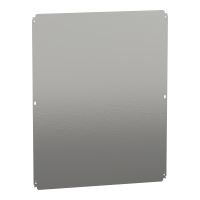 NSYMM108 - Contrapanou H1000xW800mm fabricat din tabla de otel galvanizata, cu dimensiune reversibila, Schneider Electric