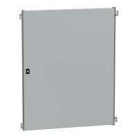 NSYPIN108 - Usa interioara pentru Spacial WM din otel H1000xW800, RAL7035, ajustabila in adancime, Schneider Electric